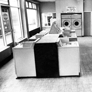 A typical laundry in January 1970. Monk laundry in North Shields