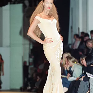 Tyra Banks, London Fashion Week 1992, 9th October 1992