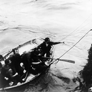 U-Boat surrenders to Canadian ships in the North Atlantic
