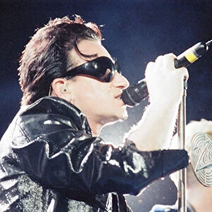 U2 Concert, Zoo TV Tour, Cardiff Arms Park, Cardiff, Wales, Wednesday 18th August 1993