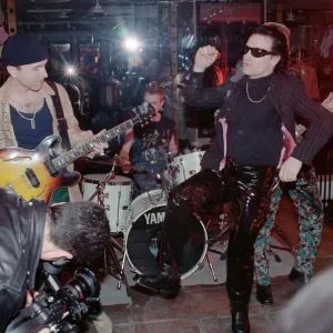 U2 filming the video for their single Even Better Than the Real Thing U2 filming the video for their single Even Better Than the Real Thing
