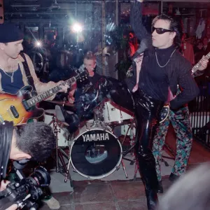 U2 filming the video for their single Even Better Than the Real Thing U2 filming the video for their single Even Better Than the Real Thing