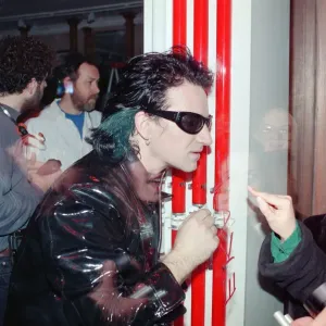 U2 filming the video for their single Even Better Than the Real Thing U2 filming the video for their single Even Better Than the Real Thing