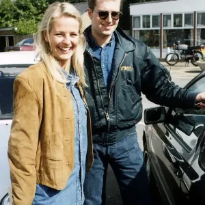 Ulrika Jonsson TV Presenter with Husband