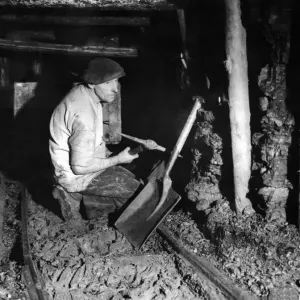 One of the underground men at work around Barnsley is Charles Greaves of Sciessitt in