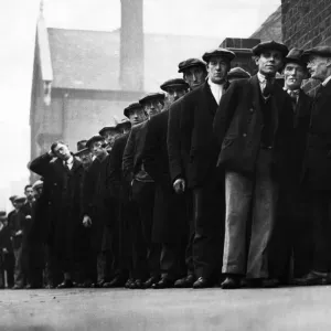 Unemployed Men at Labour Exchange Print, 23rd October 1931 Unemployed Men at Labour Exchange Print, 23rd October 1931