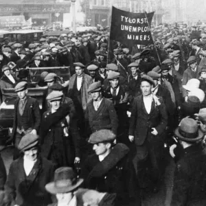 Unemployed South Wales Miners Hunger March Print, 1927