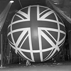 Union Jack Giant Balloon at Expo 70 Little Miss Susan Howlett, five