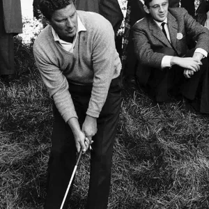 Unknown golfer about to play shot in the rough British Golf Open Unknown golfer about to play shot in the rough British Golf Open