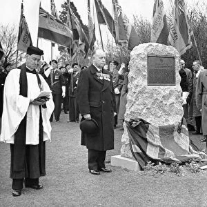 The unveiling of the granite memorial to first world war Coventry Soldier Corporal Arthur