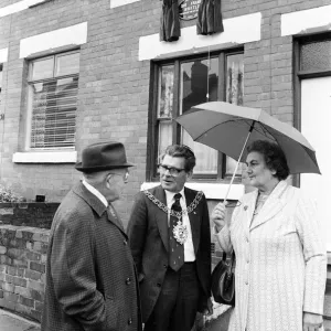 Unveiling of Sir Frank Whittle Plaque Print, 18th June 1982 Unveiling of Sir Frank Whittle Plaque Print, 18th June 1982