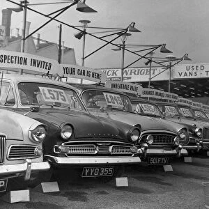 Used car sales. 9th October 1962