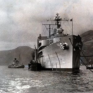 USS Proteus at anchor in the Holy Loch in 1961