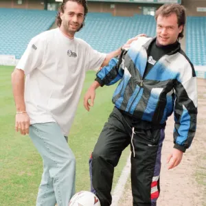 Uwe Rosler and Maurizio Gaudino Manchester City Print, 9th February 1995