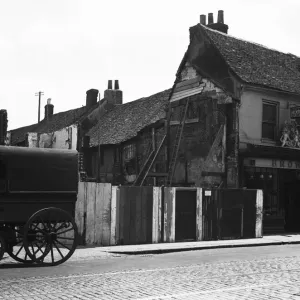 Uxbridge High Street, near Belmont Road, following the demolition of the Lion Inn Uxbridge High Street, near Belmont Road, following the demolition of the Lion Inn