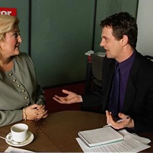 Vanessa Feltz TV Presenter with Matthew Wright February 1999 in the Mirror