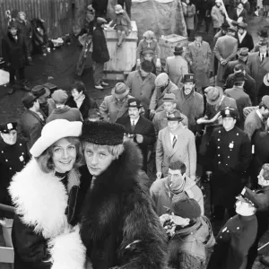 Vanessa Redgrave (actor) pictured in her white hat and boa Vanessa Redgrave (actor) pictured in her white hat and boa