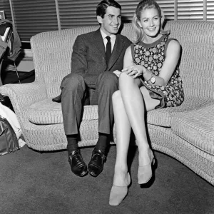 Vanessa Redgrave et George Hamilton lors d'une conférence de presse aux studios BBC Wood Lane.