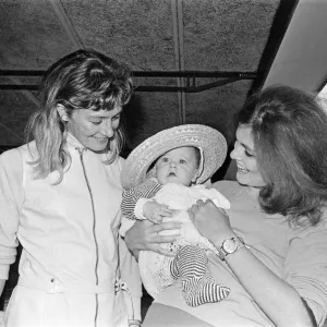 Vanessa Redgrave was at Heathrow Airport holding a baby Vanessa Redgrave was at Heathrow Airport holding a baby