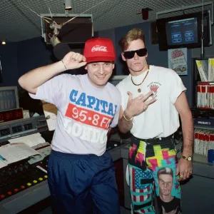 Vanilla Ice visits Capital Radio, London. 10th April 1991 Vanilla Ice visits Capital Radio, London. 10th April 1991