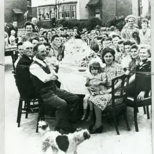 VE Day celebrations in Cardiff. Highmead Road, Ely. May 1945 VE Day celebrations in Cardiff. Highmead Road, Ely. May 1945