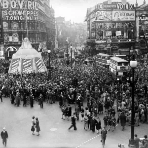 VE Day celebrations in London at the end of the Second World War