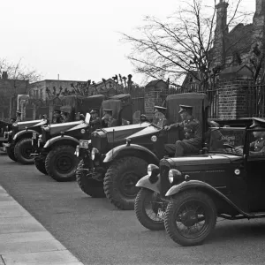 Vehicles including a Bren Gun Carrier of the 2nd Battalion East Surrey Regiment Vehicles including a Bren Gun Carrier of the 2nd Battalion East Surrey Regiment