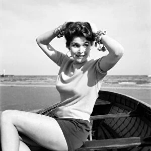 Venice Film Festival 1953. German actress Tania Weber. August 1953 D5369