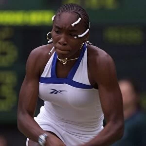 Venus Williams Wimbledon Tennis Chamopionships 1999 in Quarter Final Action against