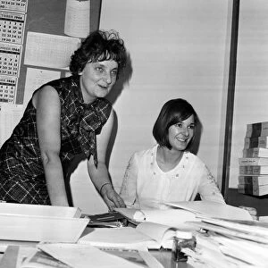 Verity Lambert photographed at the BBC TV headquarters, Shepherds Bush with her story