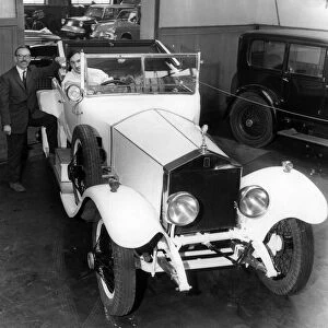 Veteran Rolls Royce, pictured in showroom, location TBC, 22nd June 1966