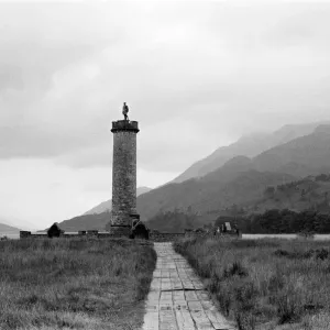 Glenfinnan Monument Print, Loch Shiel, circa 1960