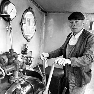 Vic Gascoigne of Sunniside, a former NCB engine driver, getting ready to take visitors