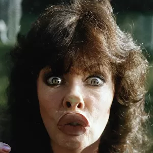 Vicki Michelle Actress With face pressed against glass