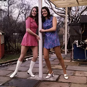 Vicki Michelle Actress TV Comedy Allo Allo with her sister Ann Michelle