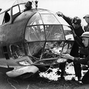 One more victim of RAF fighter in France. A Junkers 88 - latest type of German bomber