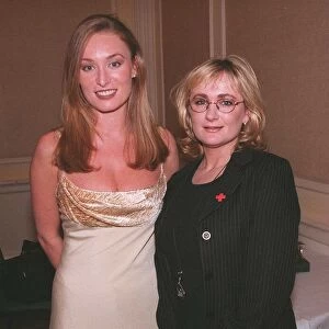 Victoria Smurfit Actress May 1998 with Caroline Aherne Comedienne at the Irish Post