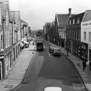 Rue Victoria à St Albans, Hertfordshire. 27 avril 1961