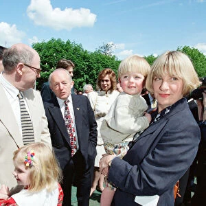 Victoria Wood with her husband Geoffrey Durham and children Grace & Henry Durham