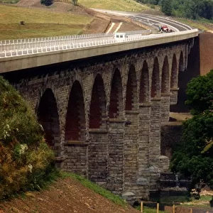 The Victorian Newton Cap viaduct at Bishop Auckland, on 20th July 1995