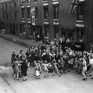 Victory celebrations in Central Birmingham at the end of the Second World War Victory celebrations in Central Birmingham at the end of the Second World War