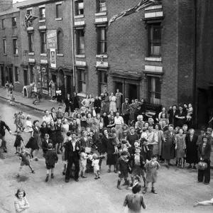 Victory celebrations in Central Birmingham at the end of the Second World War Victory celebrations in Central Birmingham at the end of the Second World War