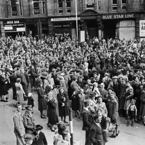 Victory celebrations in Central Birmingham at the end of the Second World War Victory celebrations in Central Birmingham at the end of the Second World War