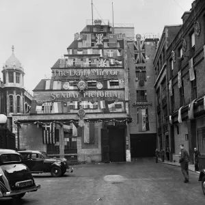 Print of Geraldine House, Daily Mirror headquarters in Fetter Lane, London