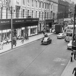 A view of Grainger Street, Newcatle in 1957