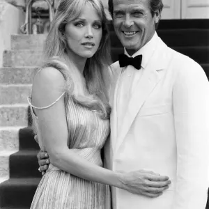 A View to a Kill 1984 James Bond film, Photocall outside The Chateau de Chantilly in A View to a Kill 1984 James Bond film, Photocall outside The Chateau de Chantilly in