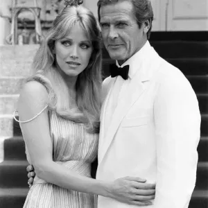 A View to a Kill 1984 James Bond film, Photocall outside The Chateau de Chantilly in A View to a Kill 1984 James Bond film, Photocall outside The Chateau de Chantilly in