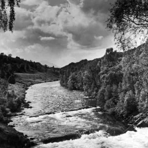 River Tummel Pre-Dam Water Print, 9th September 1946