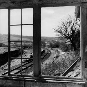A view from the signal box of the disused Rowley Station, near Consett