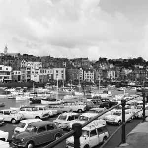 A view of St Peter port harbour on the island of Guernsey, Channel Islands A view of St Peter port harbour on the island of Guernsey, Channel Islands